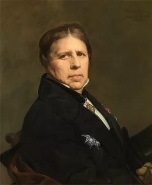 Self Portrait Oil painting by Jean Auguste Dominique Ingres