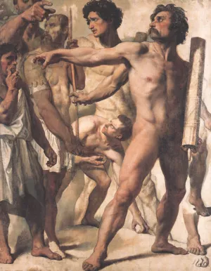 Study for The Martyrdom of St. Symphorien by Jean-Auguste-Dominique Ingres - Oil Painting Reproduction