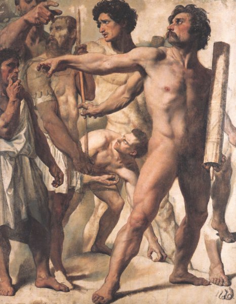 Main Product Photo of Study for The Martyrdom of St. Symphorien Painting by Jean-Auguste-Dominique Ingres