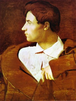 The Architect Jean-Baptiste Desdeban Oil painting by Jean-Auguste-Dominique Ingres