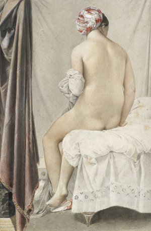 The Bather Oil painting by Jean Auguste Dominique Ingres
