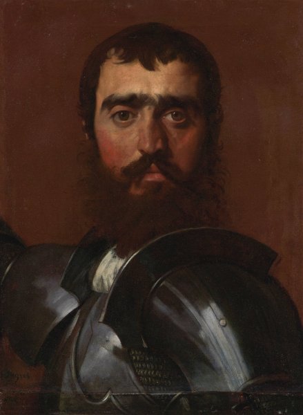 The Condottiere  by Jean Auguste Dominique Ingres - Hand-Painted Oil Painting Reproduction