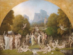 The Golden Age by Jean Auguste Dominique Ingres Oil Painting