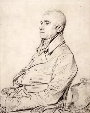 The Reverend Joseph Church Oil painting by Jean-Auguste-Dominique Ingres