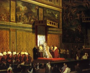 The Sistine Chapel by Jean-Auguste-Dominique Ingres Oil Painting