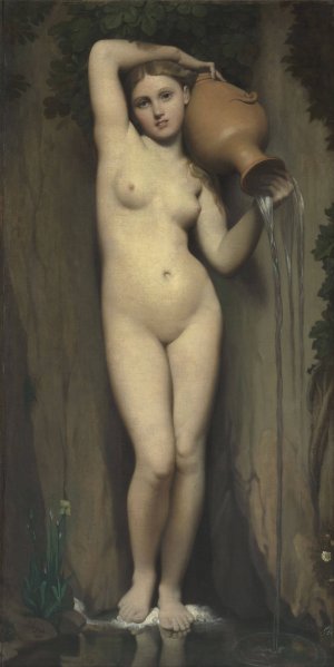 The Spring by Jean Auguste Dominique Ingres Oil Painting