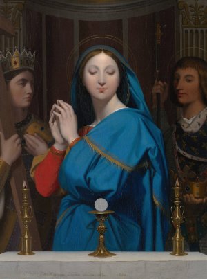 The Virgin Adoring the Host by Jean Auguste Dominique Ingres Oil Painting