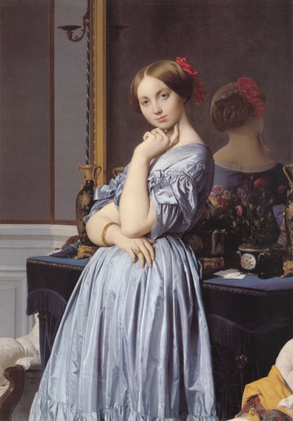 Main Product Photo of Vicomtess Othenin d'Haussonville, nee Louise-Albertine de Broglie Painting by Jean-Auguste-Dominique Ingres