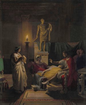 Virgil Reading from the Aeneid by Jean Auguste Dominique Ingres Oil Painting