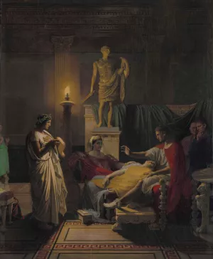 Virgil Reading from the Aeneid by Jean Auguste Dominique Ingres Oil Painting