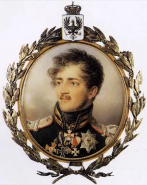 Prince August of Prussia by Jean-Baptist Isabey Oil Painting