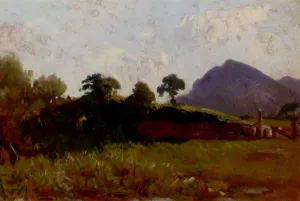 Marsh At Pontins by Jean-Baptiste-Adolphe Gibert Oil Painting