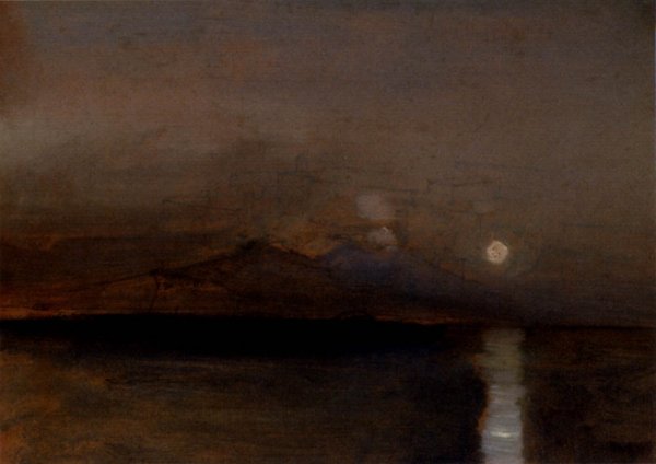 Main Product Photo of Sunset on the Sea Painting by Jean-Baptiste-Adolphe Gibert