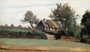 Archicourt, Near Arras by Jean-Baptiste-Camille Corot - Oil Painting Reproduction