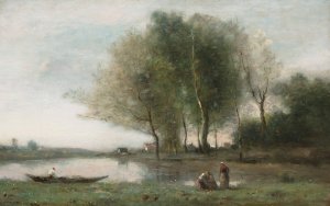 Arleux-du-Nord by Jean-Baptiste-Camille Corot Oil Painting