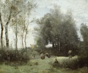 Arleux-Palluel, The Bridge of Trysts by Jean-Baptiste-Camille Corot Oil Painting