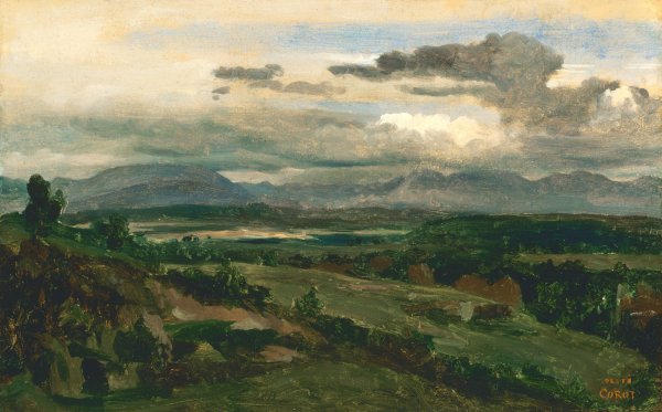 Civita Castellana by Jean-Baptiste-Camille Corot - Hand-Painted Oil Painting Reproduction