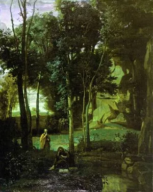 Democritus and the Abderiti by Jean-Baptiste-Camille Corot - Oil Painting Reproduction