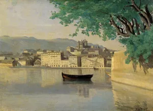 Geneva - View of Part of the City by Jean-Baptiste-Camille Corot - Oil Painting Reproduction
