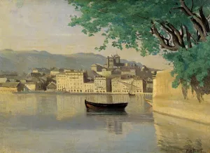 Geneva - View of Part of the City Oil painting by Jean-Baptiste-Camille Corot
