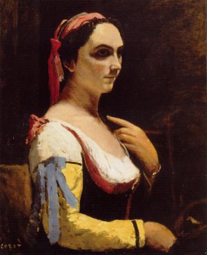 Italian Woman with a Yellow