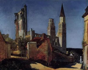 Jimieges by Jean-Baptiste-Camille Corot Oil Painting