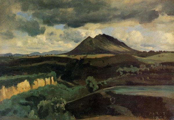 La Monta Soracte by Jean-Baptiste-Camille Corot - Hand-Painted Oil Painting Reproduction