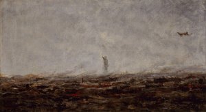 Le Reve; Paris incendie, Septembre 1870 by Jean-Baptiste-Camille Corot Oil Painting