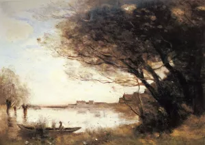 L'Inondation Oil painting by Jean-Baptiste-Camille Corot