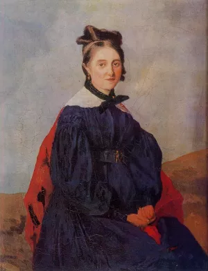 Mademoiselle Alexina Ledoux by Jean-Baptiste-Camille Corot Oil Painting