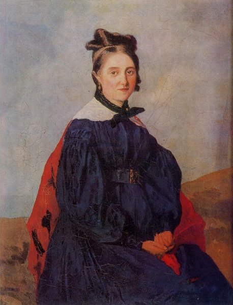 Mademoiselle Alexina Ledoux by Jean-Baptiste-Camille Corot - Hand-Painted Oil Painting Reproduction