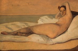 Marietta by Jean-Baptiste-Camille Corot Oil Painting