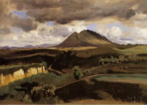 Mont Soracte by Jean-Baptiste-Camille Corot Oil Painting