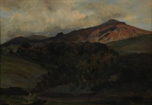 Monte-Cavo by Jean-Baptiste-Camille Corot Oil Painting