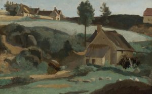 Morvan, Petit Moulin by Jean-Baptiste-Camille Corot Oil Painting