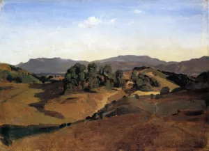 Olevano, La Serpentara by Jean-Baptiste-Camille Corot Oil Painting