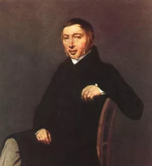 Portrait of Laurent-Denis Sennegon painting by Jean-Baptiste-Camille Corot