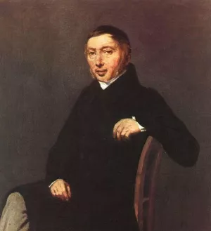Portrait of Laurent-Denis Sennegon Oil painting by Jean-Baptiste-Camille Corot