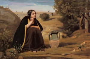 Rebecca by Jean-Baptiste-Camille Corot Oil Painting