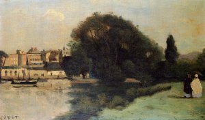 Richmond, near London by Jean-Baptiste-Camille Corot Oil Painting