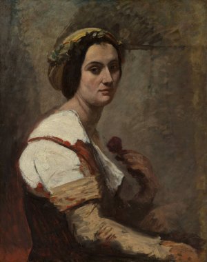 Sibylle by Jean-Baptiste-Camille Corot Oil Painting