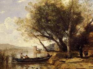 Smyrne-Bornabat by Jean-Baptiste-Camille Corot - Oil Painting Reproduction