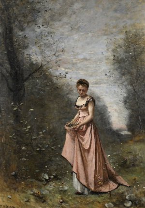 Springtime of Life by Jean-Baptiste-Camille Corot Oil Painting