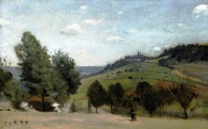 Suresnes by Jean-Baptiste-Camille Corot Oil Painting