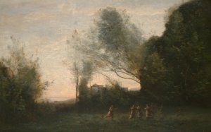 The Dance of the Nymphs by Jean-Baptiste-Camille Corot Oil Painting