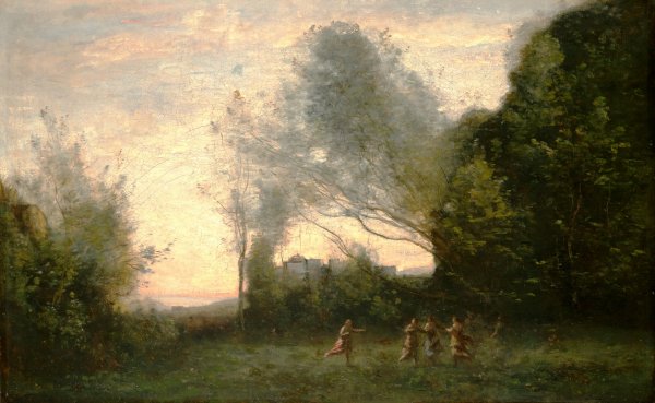 The Dance of the Nymphs by Jean-Baptiste-Camille Corot - Hand-Painted Oil Painting Reproduction