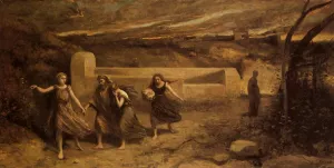 The Destruction of Sodom by Jean-Baptiste-Camille Corot Oil Painting