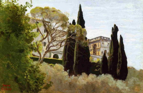 The Facade of the Villa d'Este at Tivoli, View from the Gardens