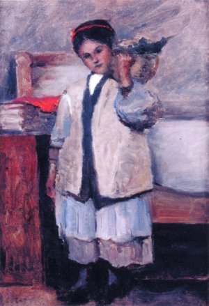 The Little Angel Oil painting by Jean-Baptiste-Camille Corot