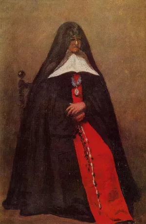 The Mother Superior of the Convent of the Annonciades painting by Jean-Baptiste-Camille Corot